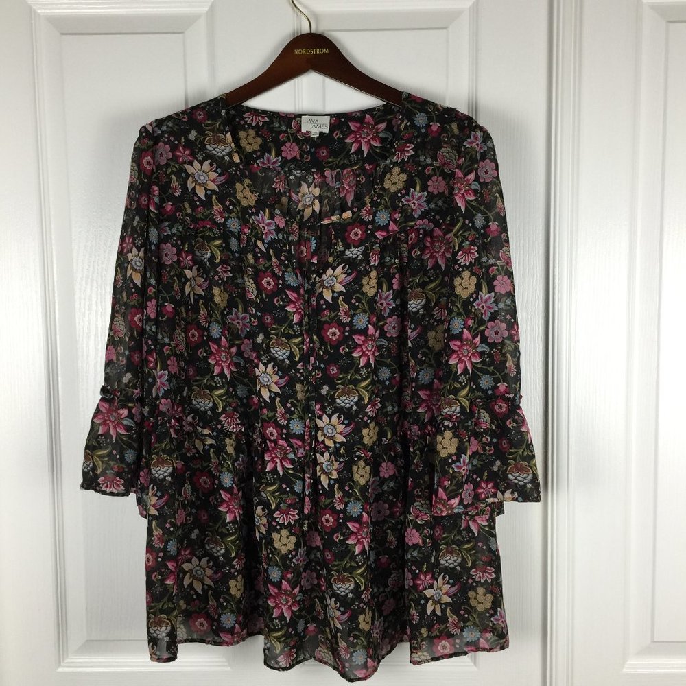 Ava James 2x Bell Sleeve Top